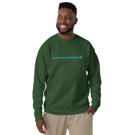 Unisex Premium Sweatshirt with Real Estate Matching24 Logo
