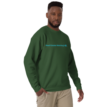 Unisex Premium Sweatshirt with Real Estate Matching24 Logo