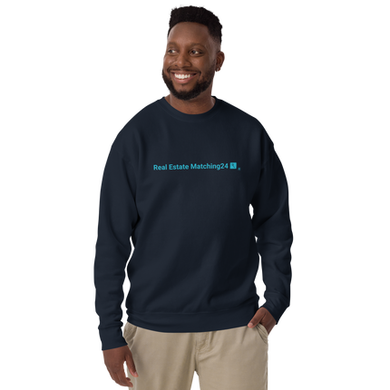 Unisex Premium Sweatshirt with Real Estate Matching24 Logo