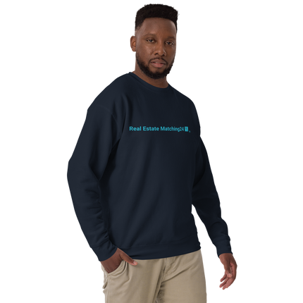 Unisex Premium Sweatshirt with Real Estate Matching24 Logo