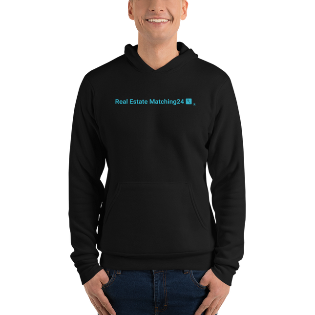 Unisex hoodie with Real Estate Matching24 Logo
