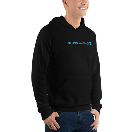 Unisex hoodie with Real Estate Matching24 Logo
