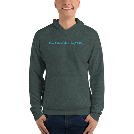 Unisex hoodie with Real Estate Matching24 Logo