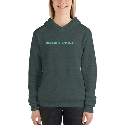 Unisex hoodie with Real Estate Partner24 Logo