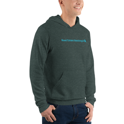 Unisex hoodie with Real Estate Matching24 Logo