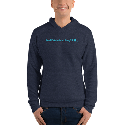 Unisex hoodie with Real Estate Matching24 Logo