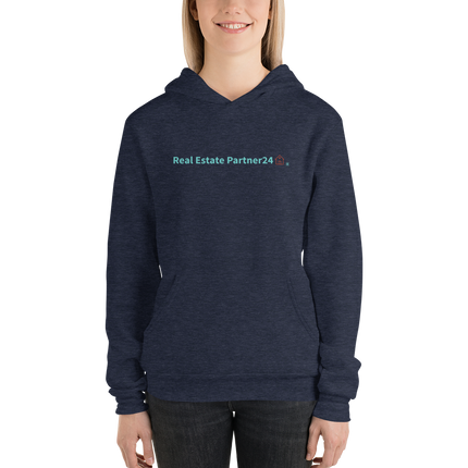 Unisex hoodie with Real Estate Partner24 Logo