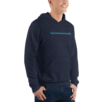 Unisex hoodie with Real Estate Matching24 Logo