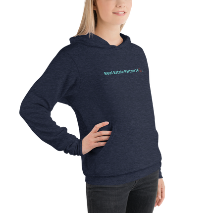 Unisex hoodie with Real Estate Partner24 Logo