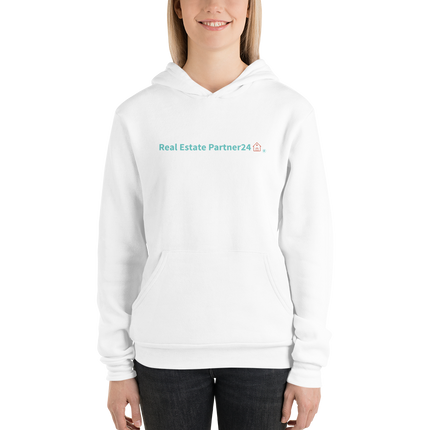 Unisex hoodie with Real Estate Partner24 Logo