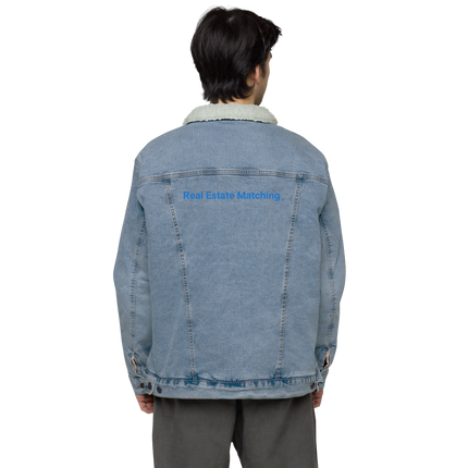 Unisex denim sherpa jacket