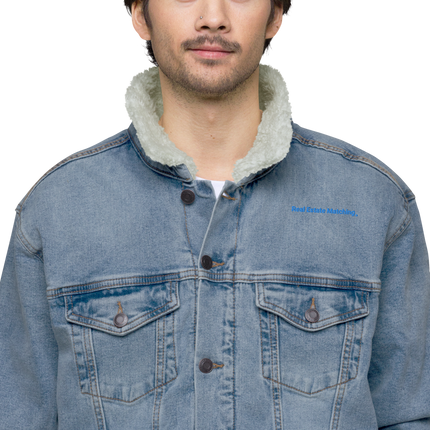Unisex denim sherpa jacket