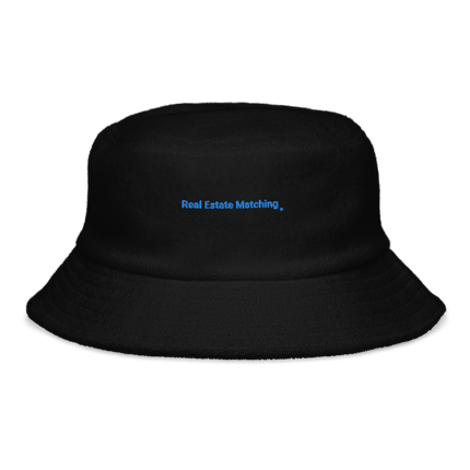 Unstructured terry cloth bucket hat
