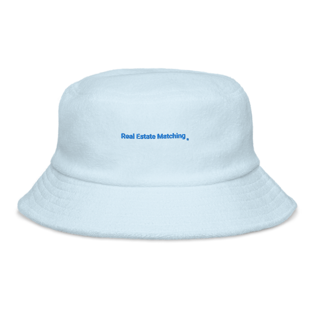 Unstructured terry cloth bucket hat