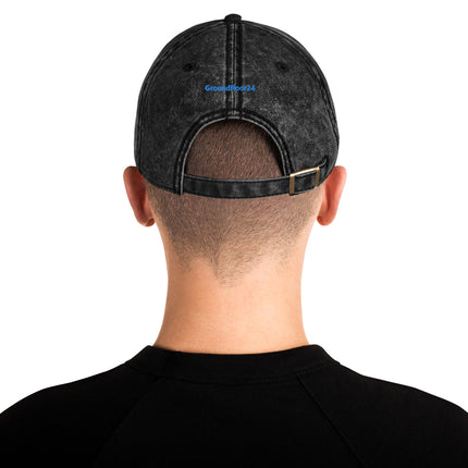 Albania Vintage Cap Groundfloor24 with 3 Logos.