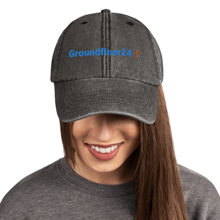 Ireland Vintage Hat Groundfloor24 with 3 Logos.