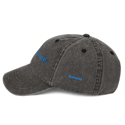 Romania Vintage Dad Hat Real Estate Matching with 3 Logos.