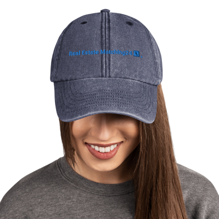Latvia Vintage Hat Real Estate Matching24 with 3 Logos.