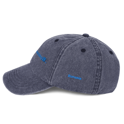 Romania Vintage Dad Hat Real Estate Matching with 3 Logos.