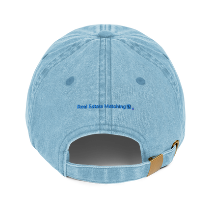 Moldova Vintage Dad Hat Real Estate Matching with 3 Logos.