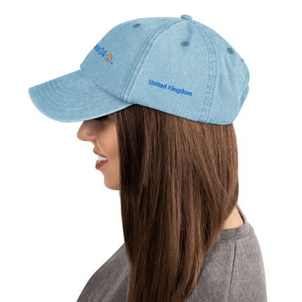 United Kingdom Vintage Hat Groundfloor24 with 3 Logos.