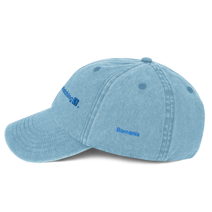 Romania Vintage Dad Hat Real Estate Matching with 3 Logos.