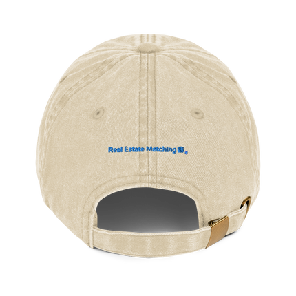 Romania Vintage Dad Hat Real Estate Matching with 3 Logos.