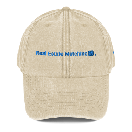 Moldova Vintage Dad Hat Real Estate Matching with 3 Logos.