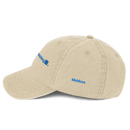 Moldova Vintage Dad Hat Real Estate Matching with 3 Logos.