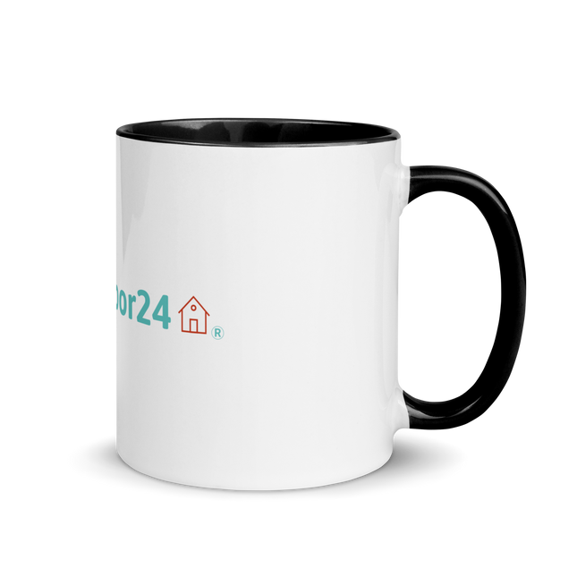 Mug with Color Inside with Groundfloor24 Logo