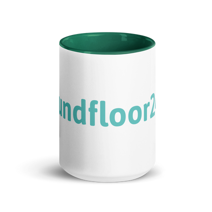 Mug with Color Inside with Groundfloor24 Logo