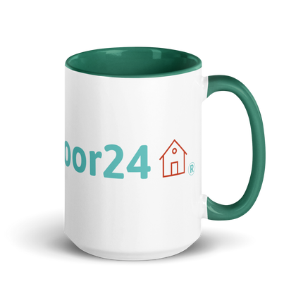 Mug with Color Inside with Groundfloor24 Logo