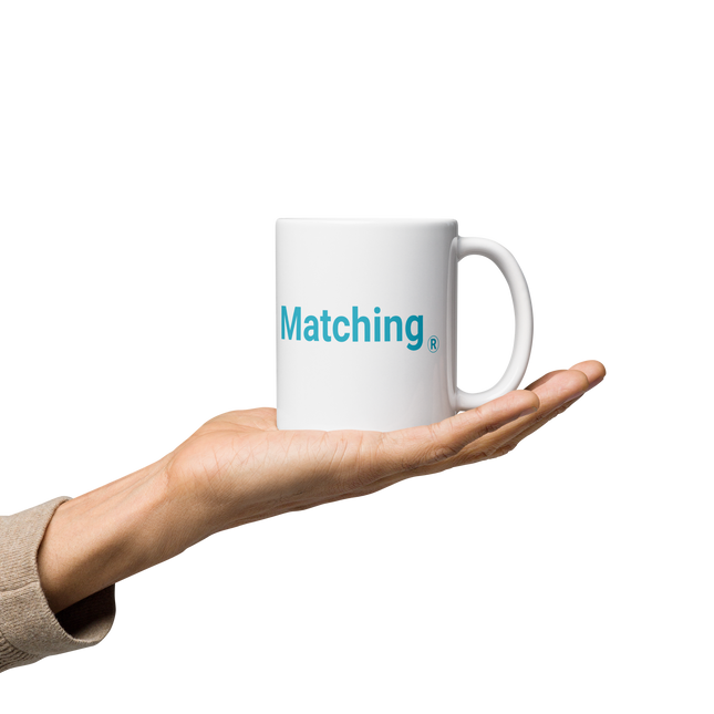 White glossy mug