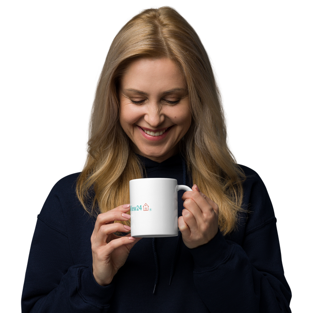 White glossy mug Groundfloorview24 with House