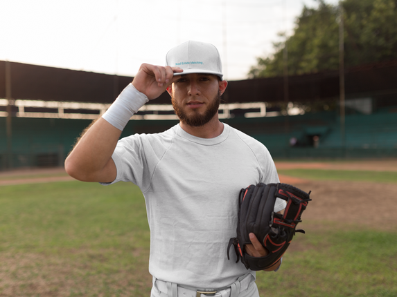 Albania Pastel baseball hat Real Estate Matching with 3 Logos