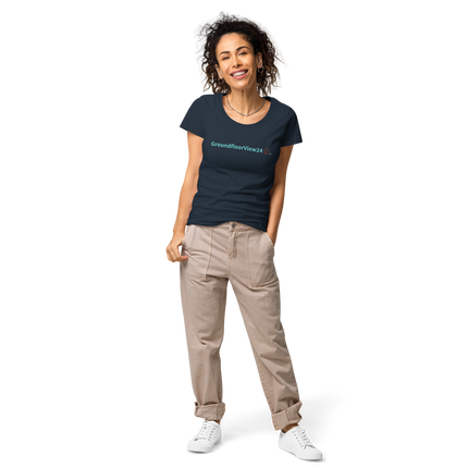 Women’s basic organic t-shirt Groundfloorview24 with House