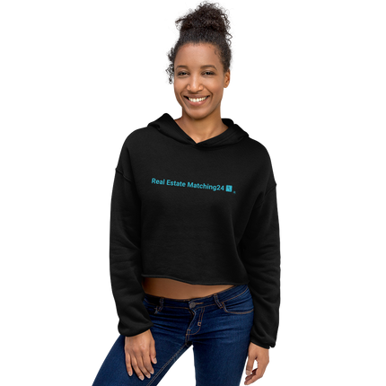 Crop Hoodie with Real Estate Matching24 Logo