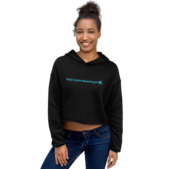 Crop Hoodie with Real Estate Matching24 Logo