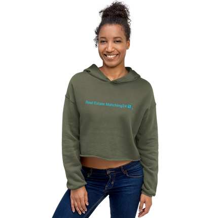 Crop Hoodie with Real Estate Matching24 Logo