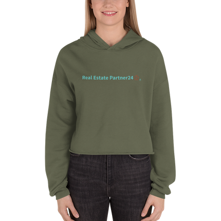 Crop Hoodie with Real Estate Partner24 Logo