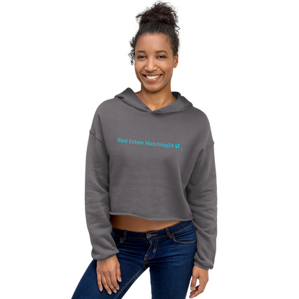 Crop Hoodie with Real Estate Matching24 Logo