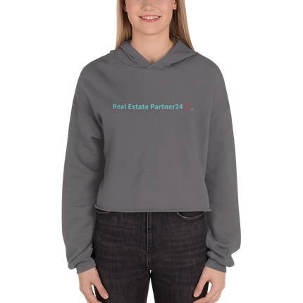 Crop Hoodie with Real Estate Partner24 Logo