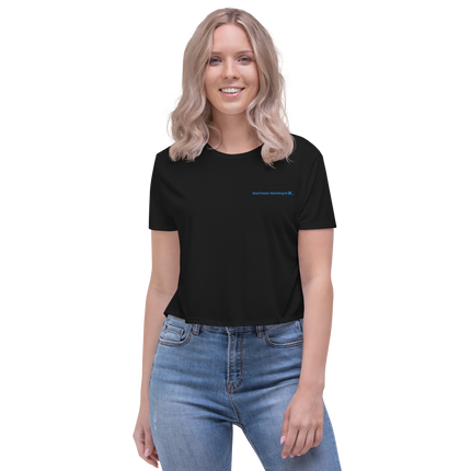 Crop Tee with Real Estate Matching24 Logo