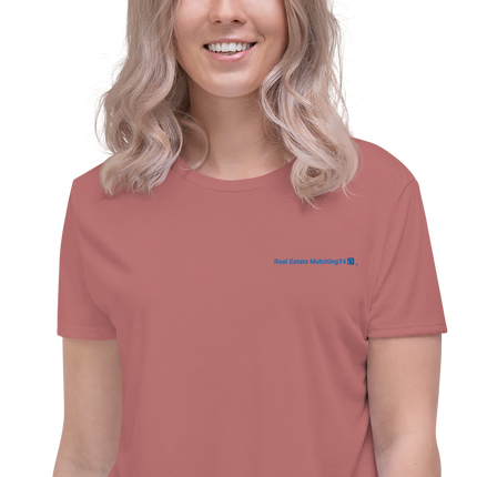 Crop Tee with Real Estate Matching24 Logo