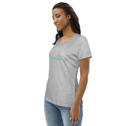 Women's fitted eco tee with Groundfloor24 Logo