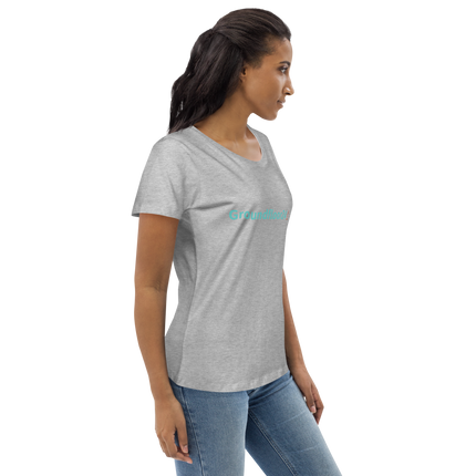 Women's fitted eco tee with Groundfloor24 Logo