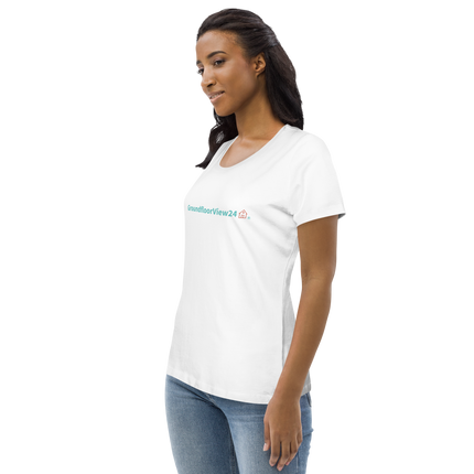 Women's fitted eco tee Groundfloorview24 with House