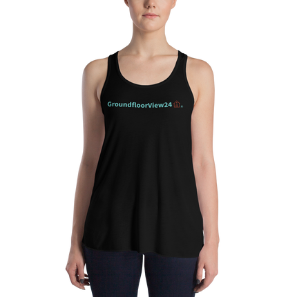 Women's Flowy Racerback Tank Groundfloorview24 with House