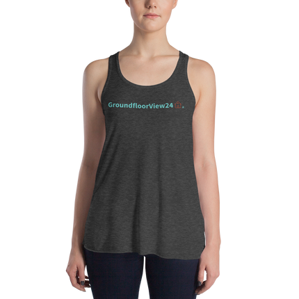 Women's Flowy Racerback Tank Groundfloorview24 with House