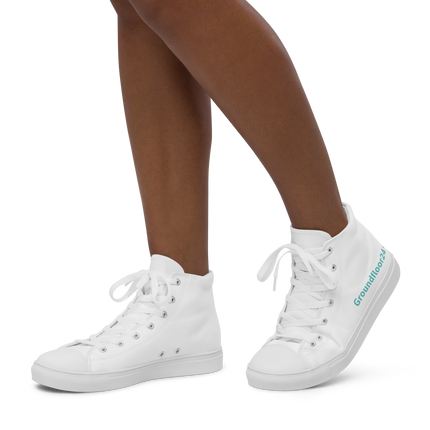 Women’s high top canvas shoes with Groundfloor24 Logo